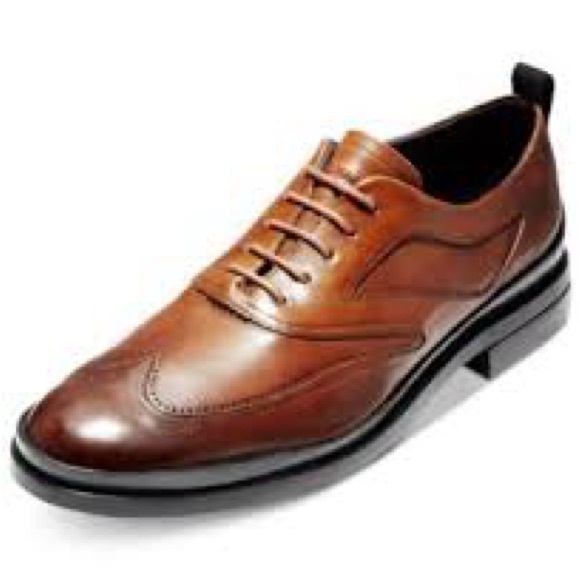 NEW!! Men’s Cole Haan Washington Grand 2.0 Wingtip Oxford British Tan Size 8.5M